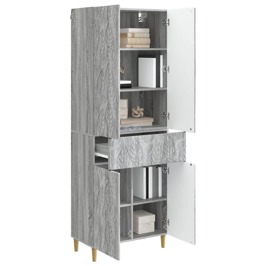 Ensemble de Meubles 2 pcs Sonoma gris Bois d'ingénierie - 3
