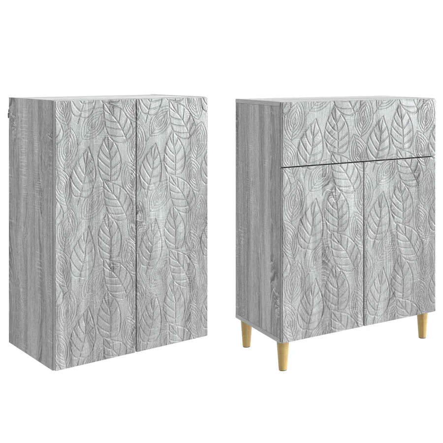 Ensemble de Meubles 2 pcs Sonoma gris Bois d'ingénierie - 4