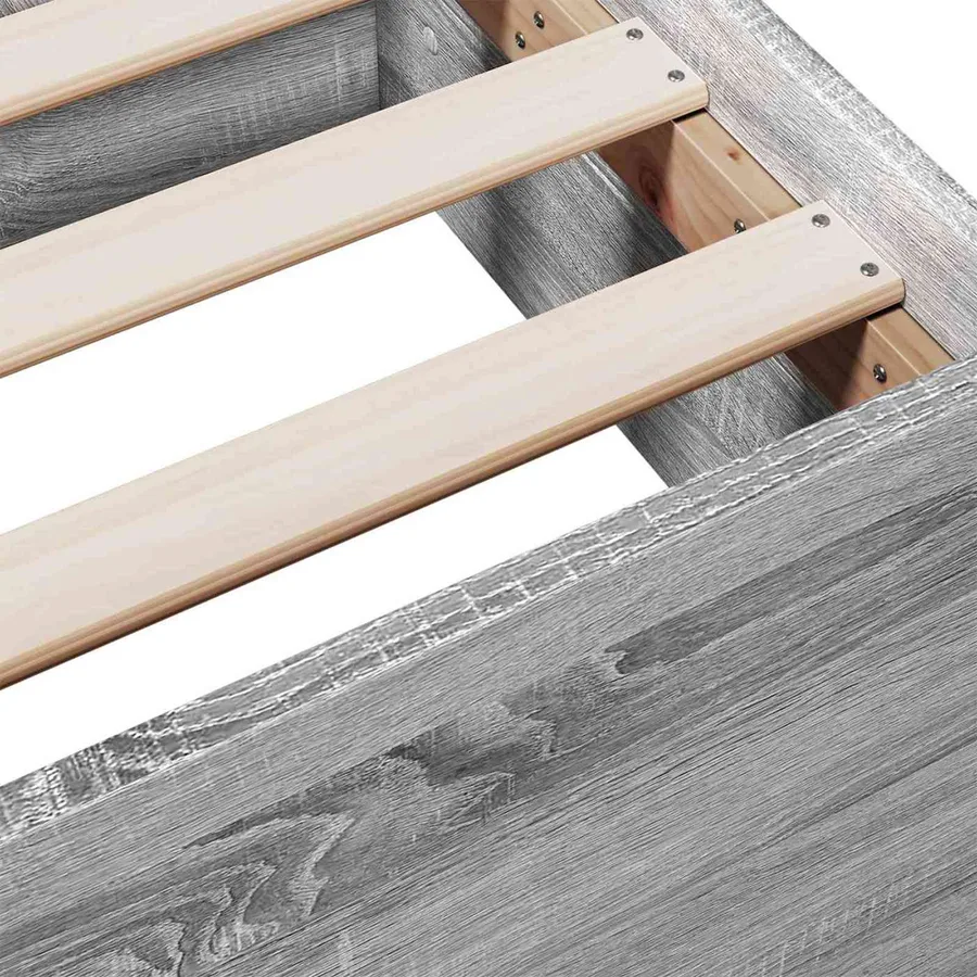Cadre de lit avec rangement avec tiroir Sonoma gris 80 x 200 cm - 6