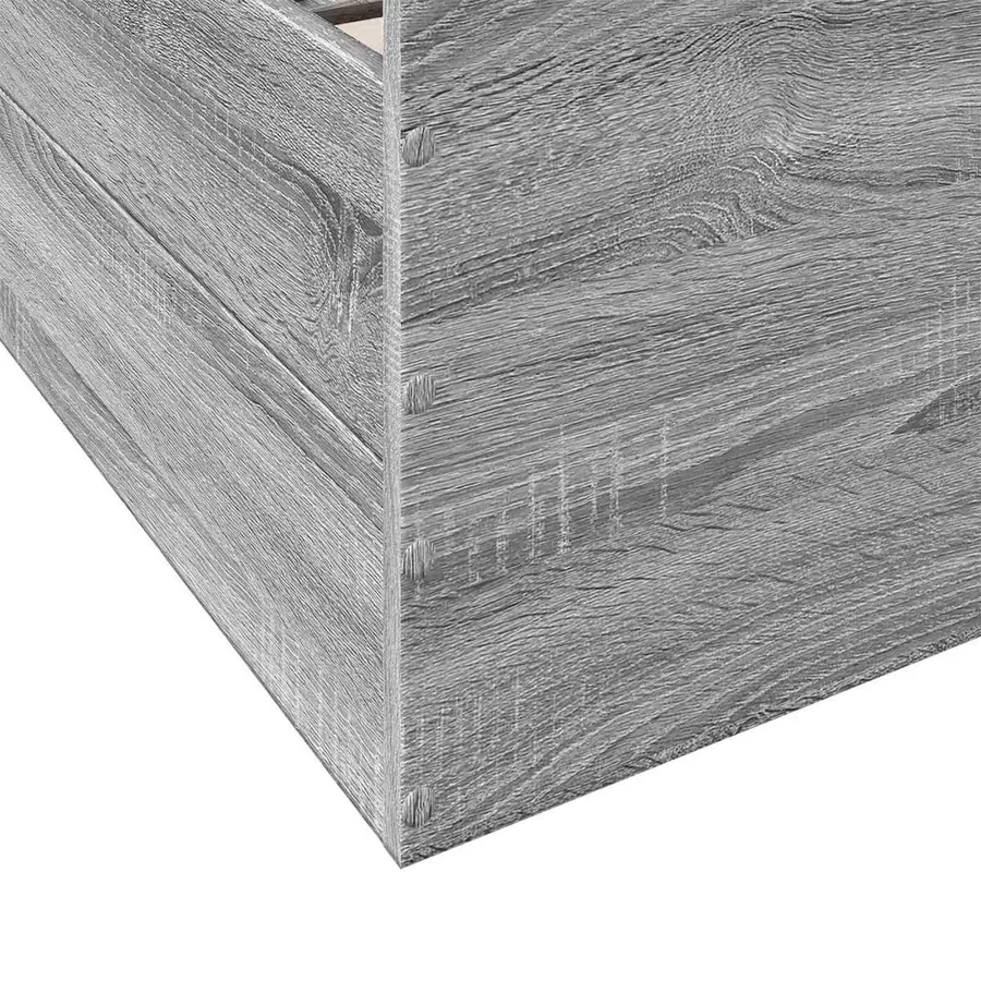 Cadre de lit avec rangement avec tiroir Sonoma gris 80 x 200 cm - 7