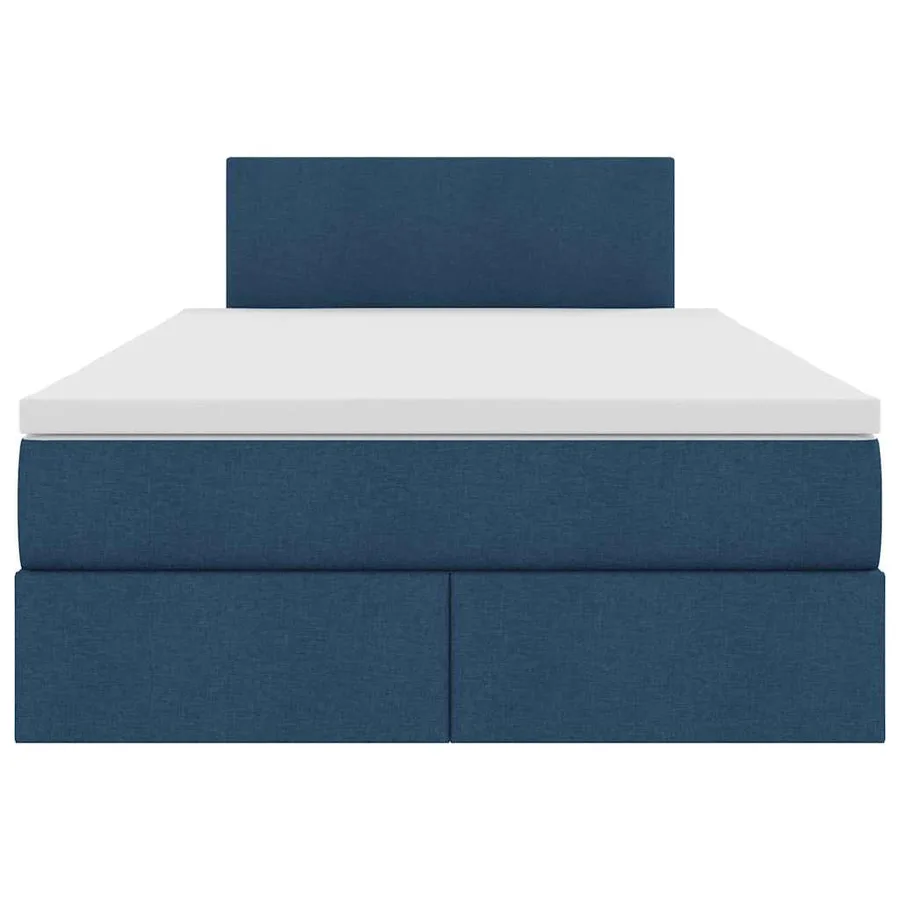 Lit avec rangement et matelas avec matelas Bleu 120 x 190 cm - 7