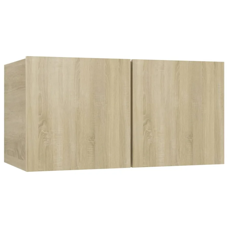 Ensemble de meubles TV 4 pcs Chêne sonoma Bois d'ingénierie - 7