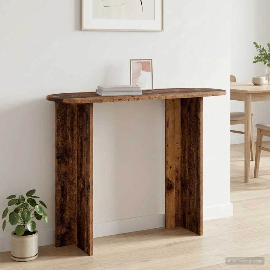 Table console Bois ancien 100 x 39,5 x 75 cm Bois d'ingénierie