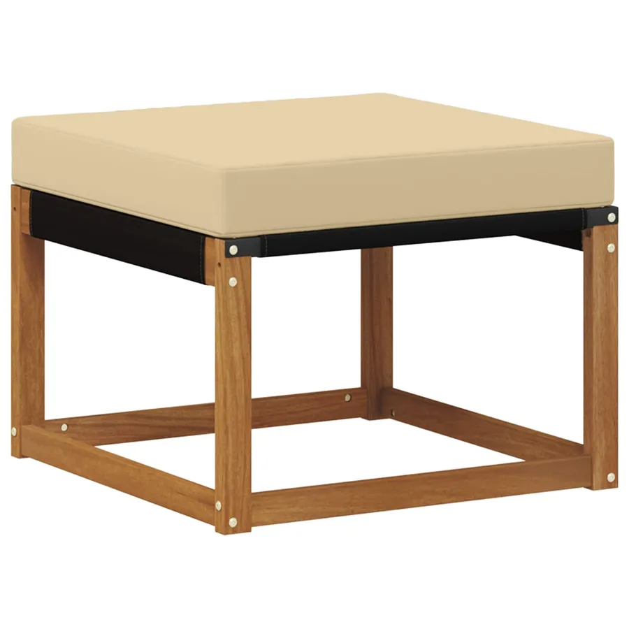 Ensemble de canapés d'extérieur 5 pcs Naturel et Beige - 5