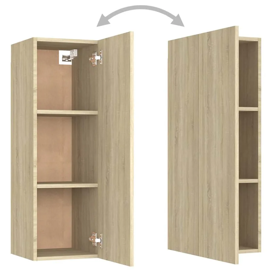 Meuble TV Chêne sonoma 30,5x30x90 cm Bois d’ingénierie - 6
