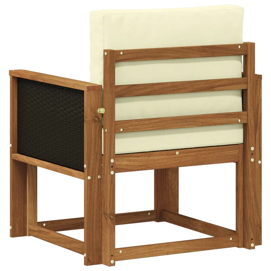 Sofa de milieu extérieur Bois d'Acacia Massif Naturel - 5