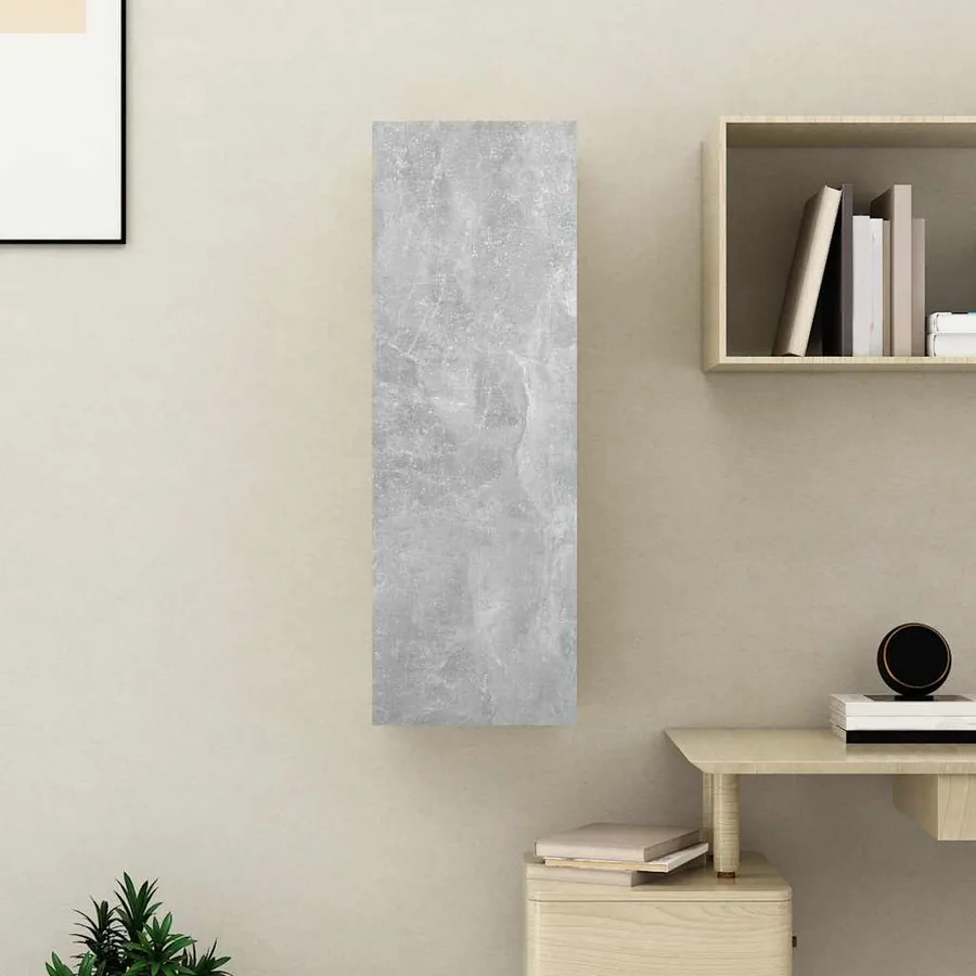 Meuble TV Gris béton 30,5x30x90 cm Bois d’ingénierie - 11