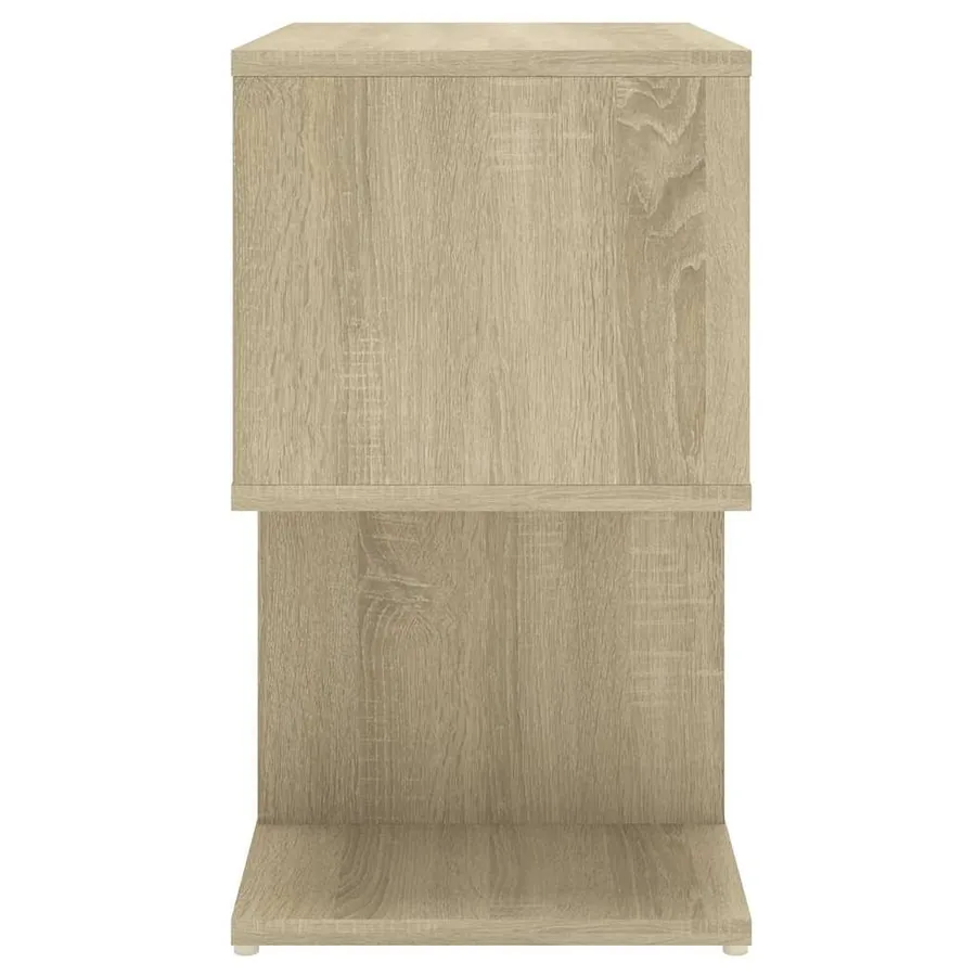Table de chevet chêne sonoma 50x30x51,5 cm bois d'ingénierie - 5