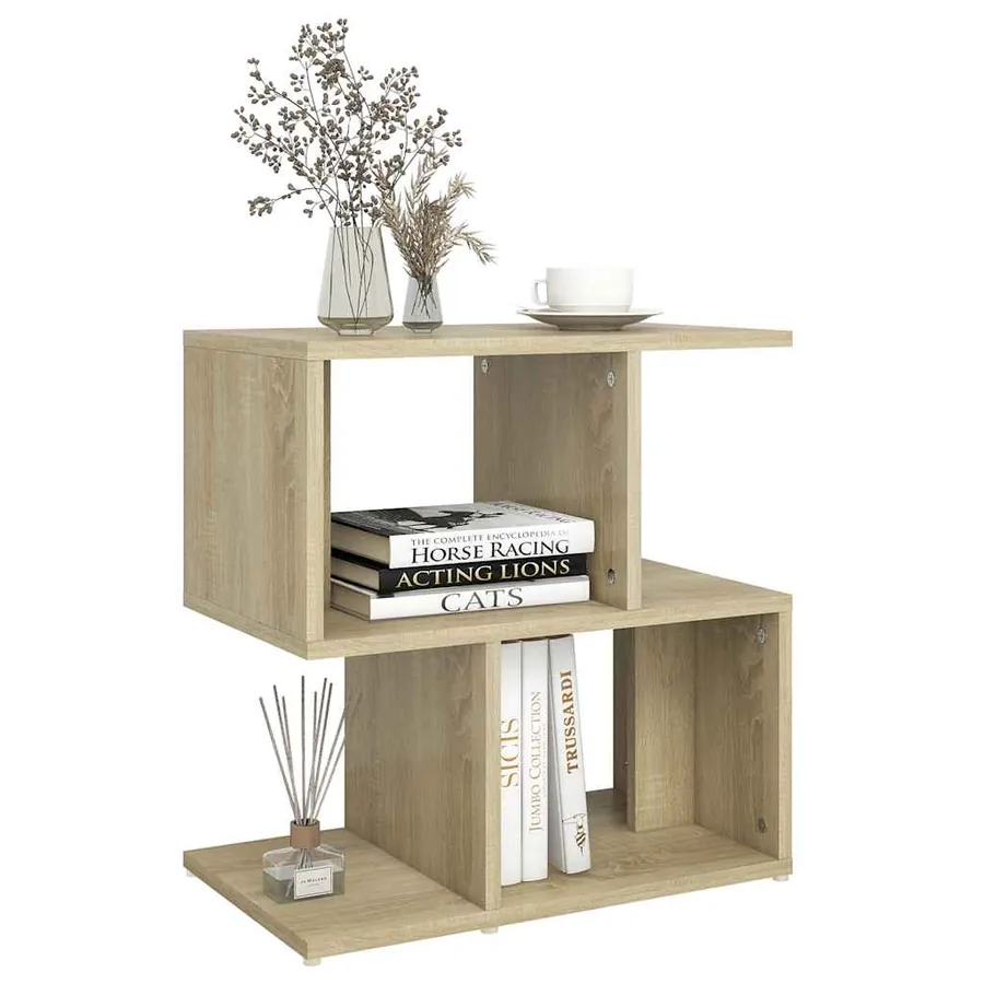 Table de chevet chêne sonoma 50x30x51,5 cm bois d'ingénierie - 6