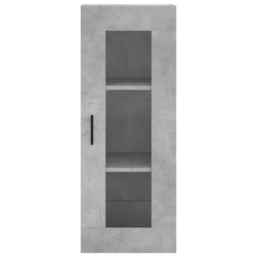 Buffet haut Gris béton 34,5x34x180 cm Bois d'ingénierie - 6