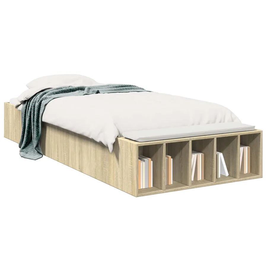 Cadre de lit avec rangement Chêne Sonoma 80 x 200 cm - 2