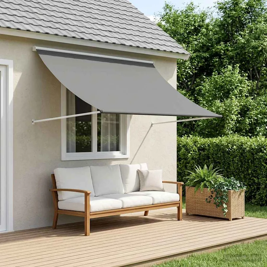 Auvent Gris clair 250 x 150 cm