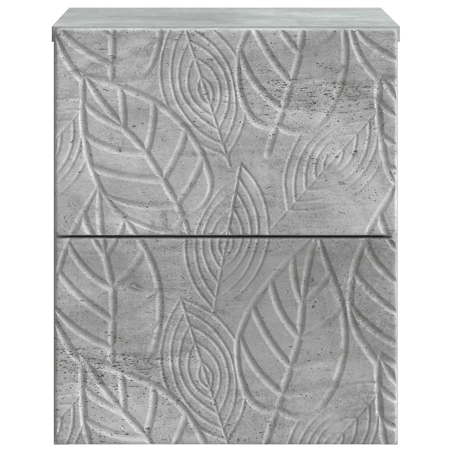 Cabinet de chevet mural 2 pcs Gris béton 34,5 x 33 x 40 cm - 6