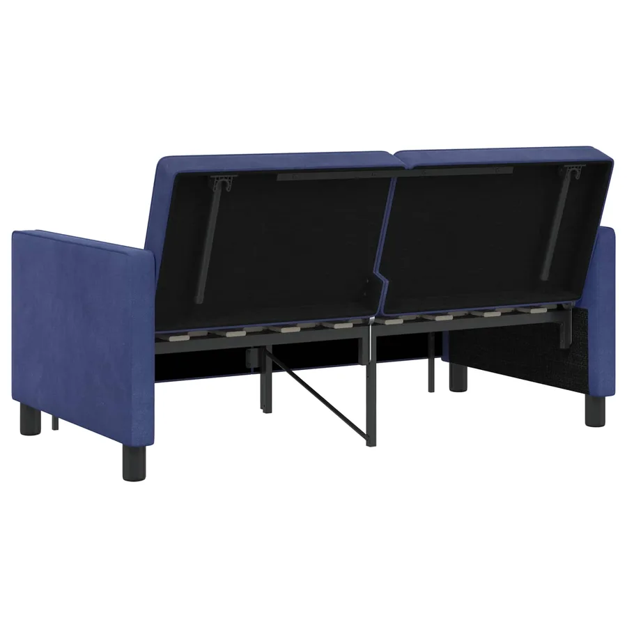 Canapé-Lit Bleu police Tissu - 9