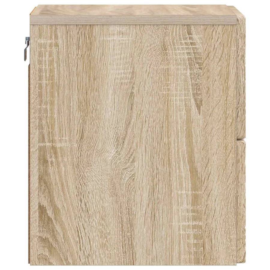 Cabinet de chevet mural 2 pcs Chêne Sonoma 34,5 x 33 x 40 cm - 7