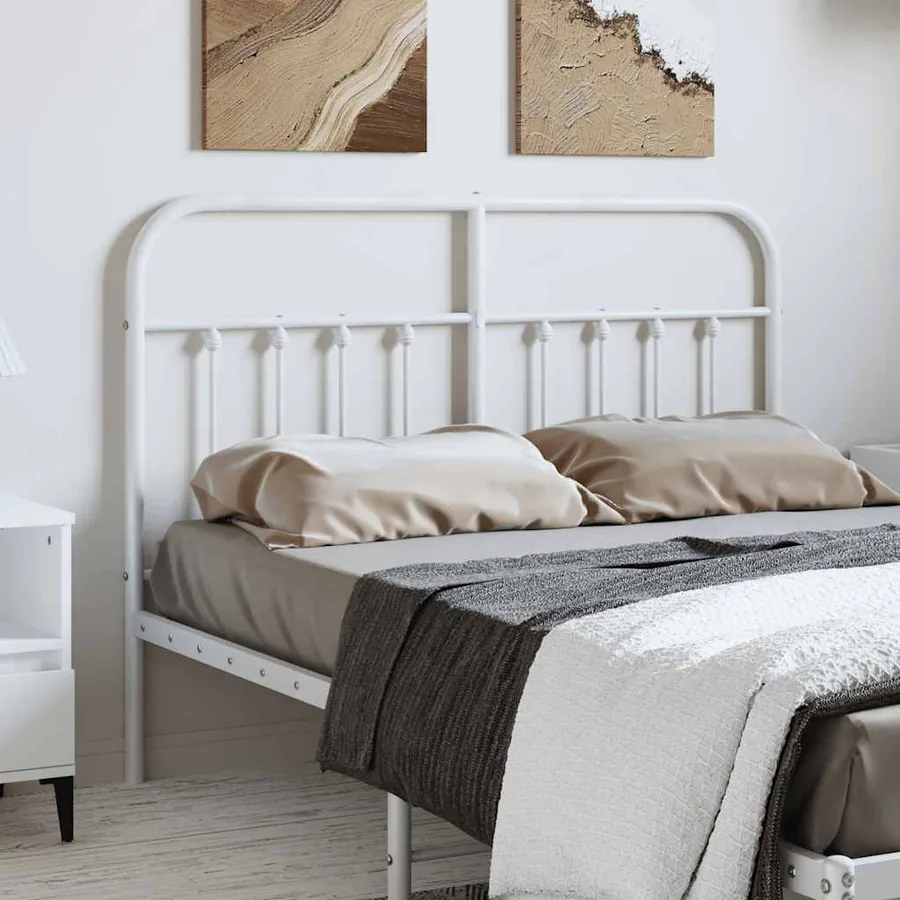 Tête de lit de remplacement métal blanc 150 cm