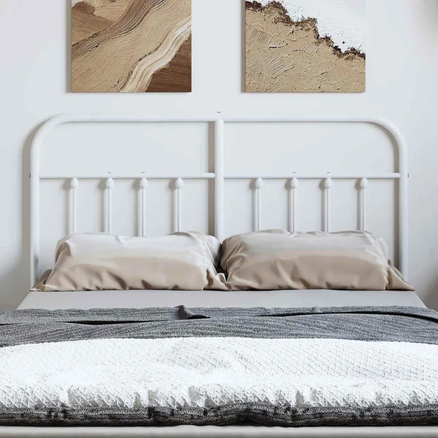 Tête de lit de remplacement métal blanc 150 cm - 3