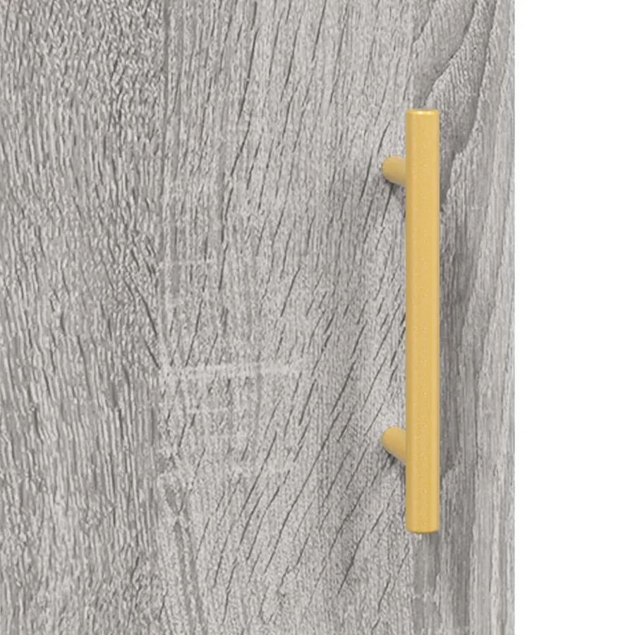 Buffet sonoma gris 100x36x60 cm bois d'ingénierie - 10