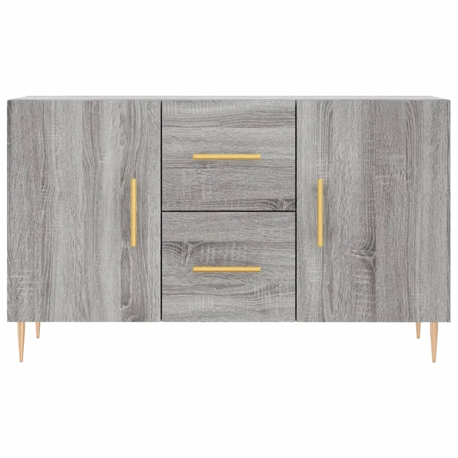Buffet sonoma gris 100x36x60 cm bois d'ingénierie - 6