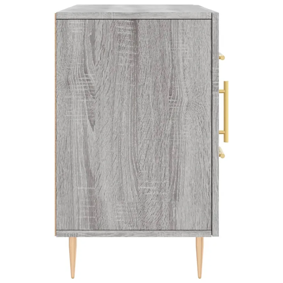 Buffet sonoma gris 100x36x60 cm bois d'ingénierie - 7