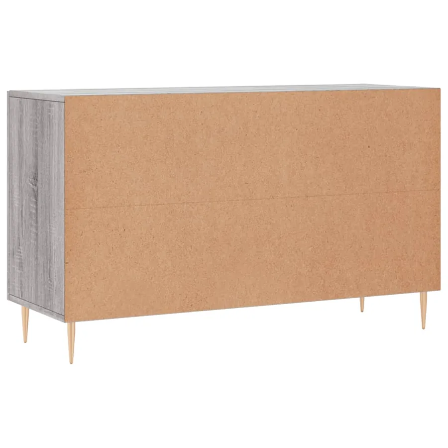 Buffet sonoma gris 100x36x60 cm bois d'ingénierie - 8
