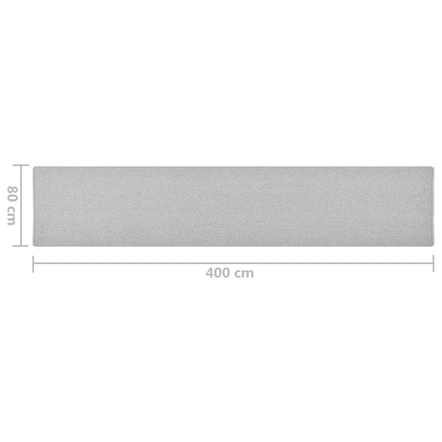 Tapis de couloir Gris clair 80x400 cm - 7