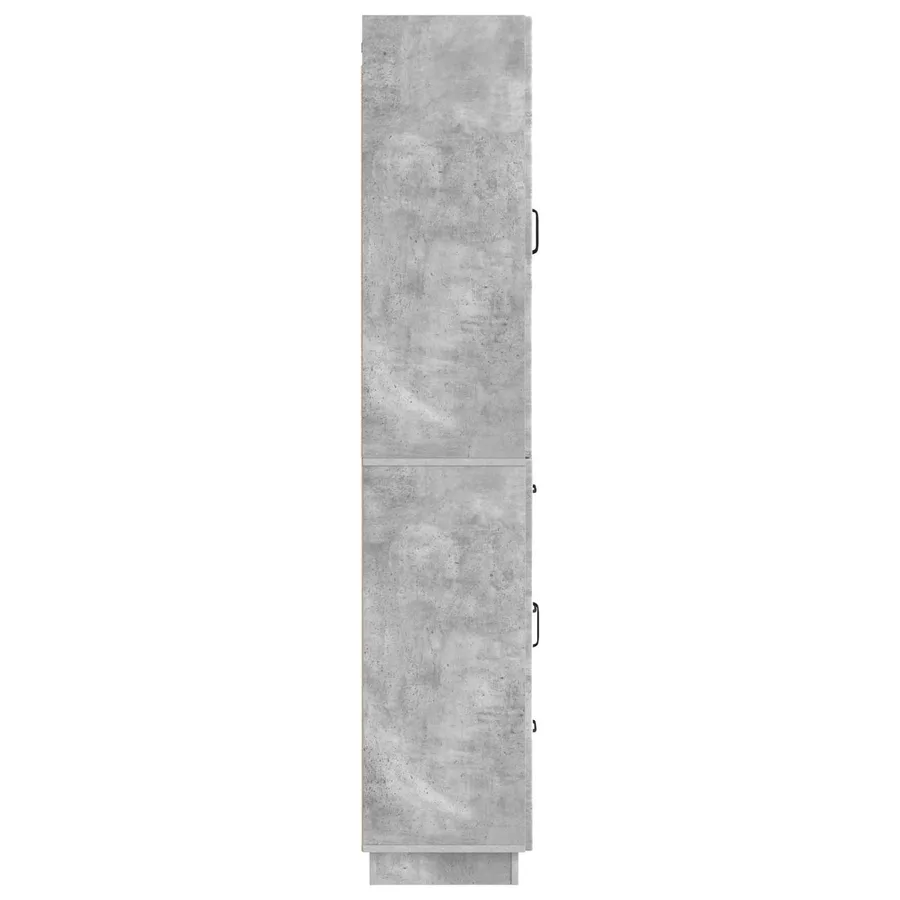 Ensemble de Meubles 2 pcs Gris béton Bois d'ingénierie - 6