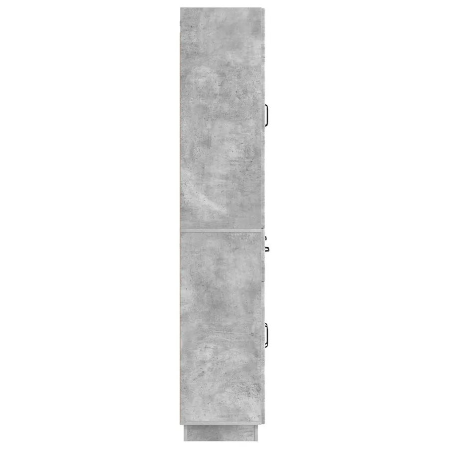 Ensemble de Meubles 2 pcs Gris béton Bois d'ingénierie - 6