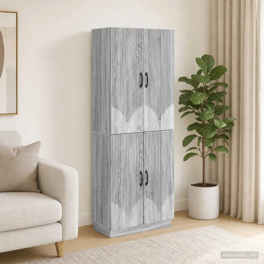 Ensemble de Meubles 2 pcs Sonoma gris Bois d'ingénierie