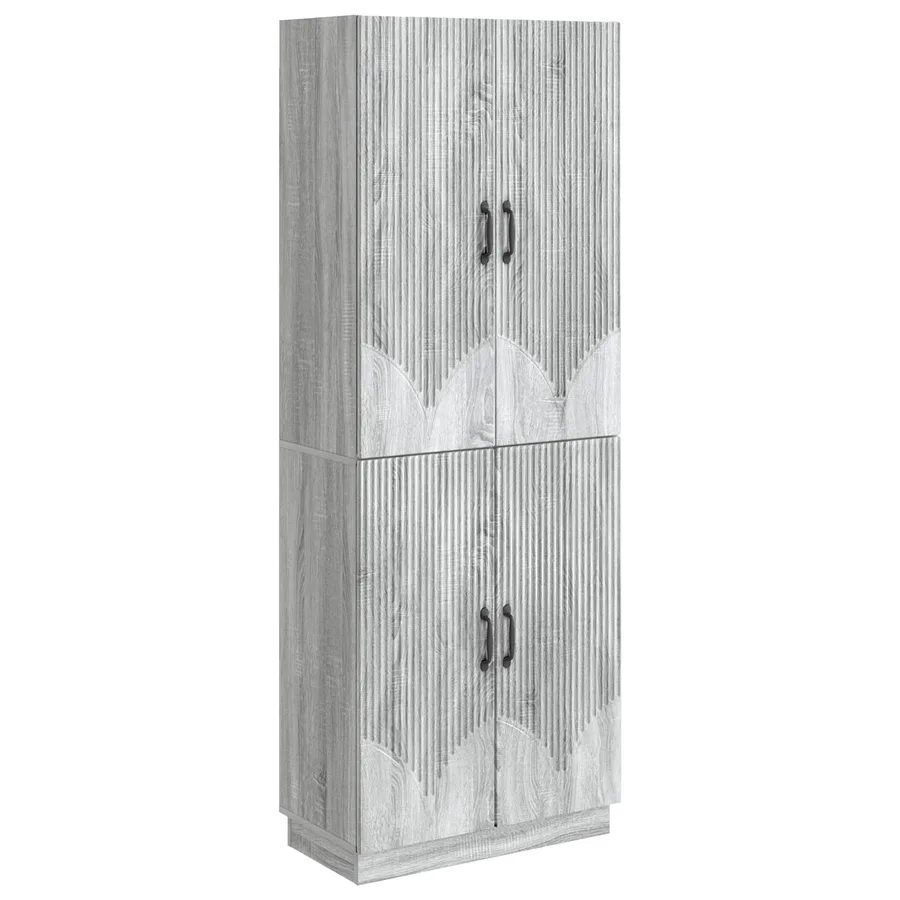 Ensemble de Meubles 2 pcs Sonoma gris Bois d'ingénierie - 2