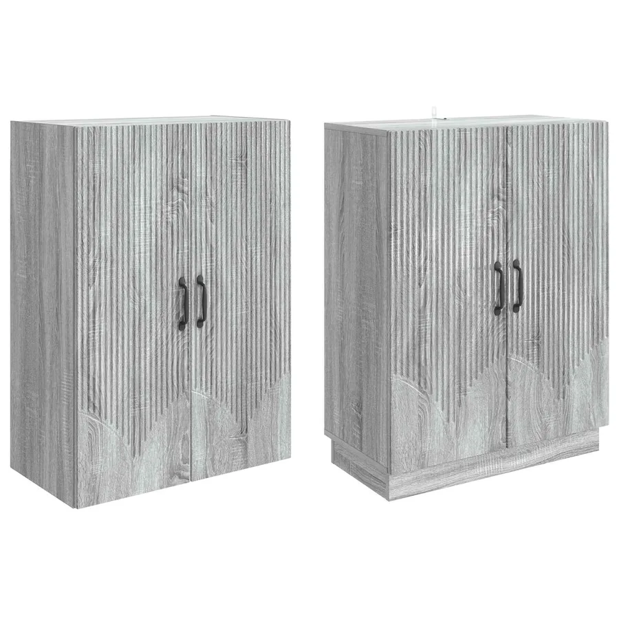 Ensemble de Meubles 2 pcs Sonoma gris Bois d'ingénierie - 4