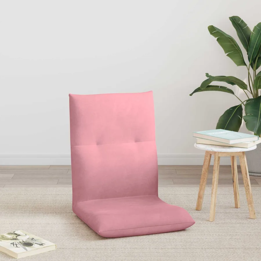 Fauteuil de sol ajustable Rose Velours - 3