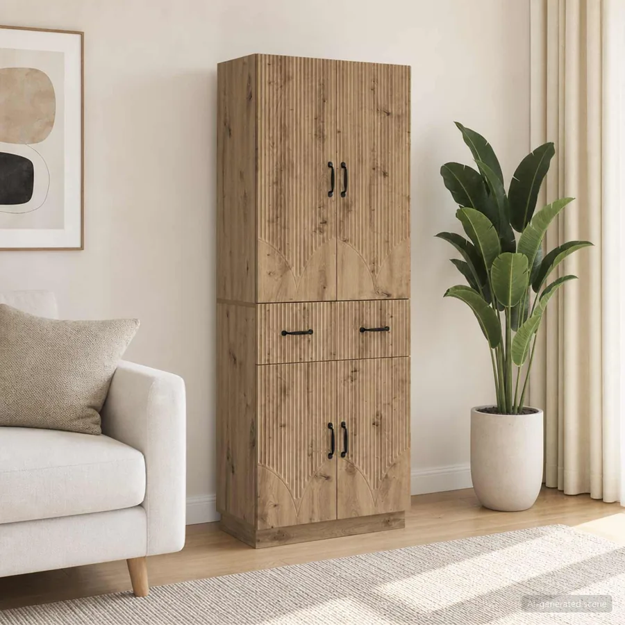 Ensemble de Meubles 2 pc Chêne artisanal Bois d'ingénierie