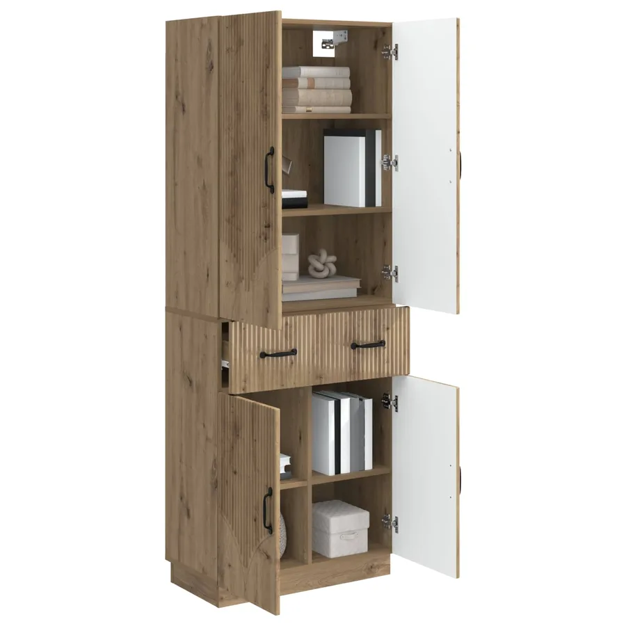 Ensemble de Meubles 2 pc Chêne artisanal Bois d'ingénierie - 3