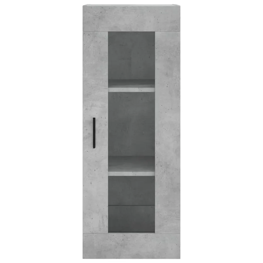 Buffet haut Gris béton 34,5x34x180 cm Bois d'ingénierie - 6