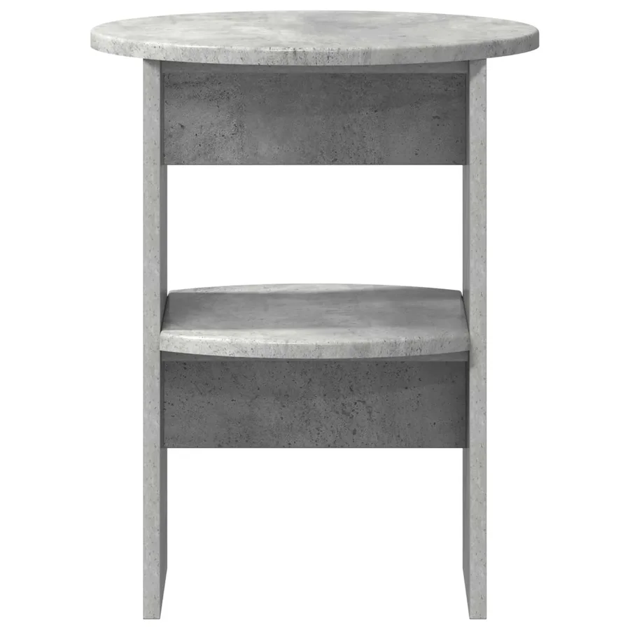 Meuble d'appoint 2 pcs Gris Béton Ø40 x 50 cm Bois d’ingénierie - 6
