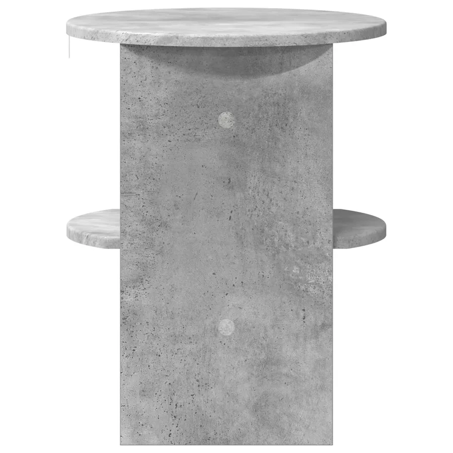 Meuble d'appoint 2 pcs Gris Béton Ø40 x 50 cm Bois d’ingénierie - 7
