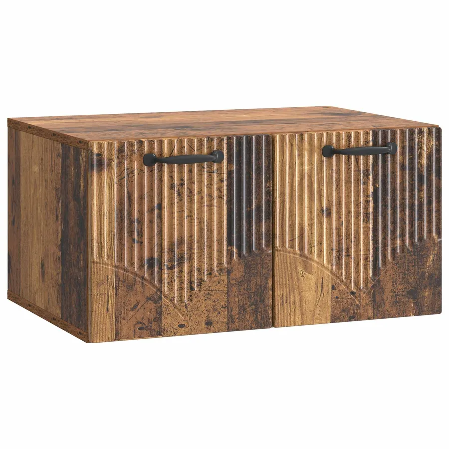 Meuble TV mural Bois ancien 59,5 x 41 x 30 cm Bois d'ingénierie - 2