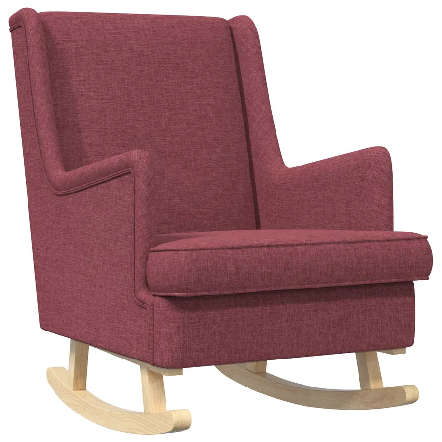 Chaise à bascule Bordeaux 62 x 80 x 85 cm tissu - 2