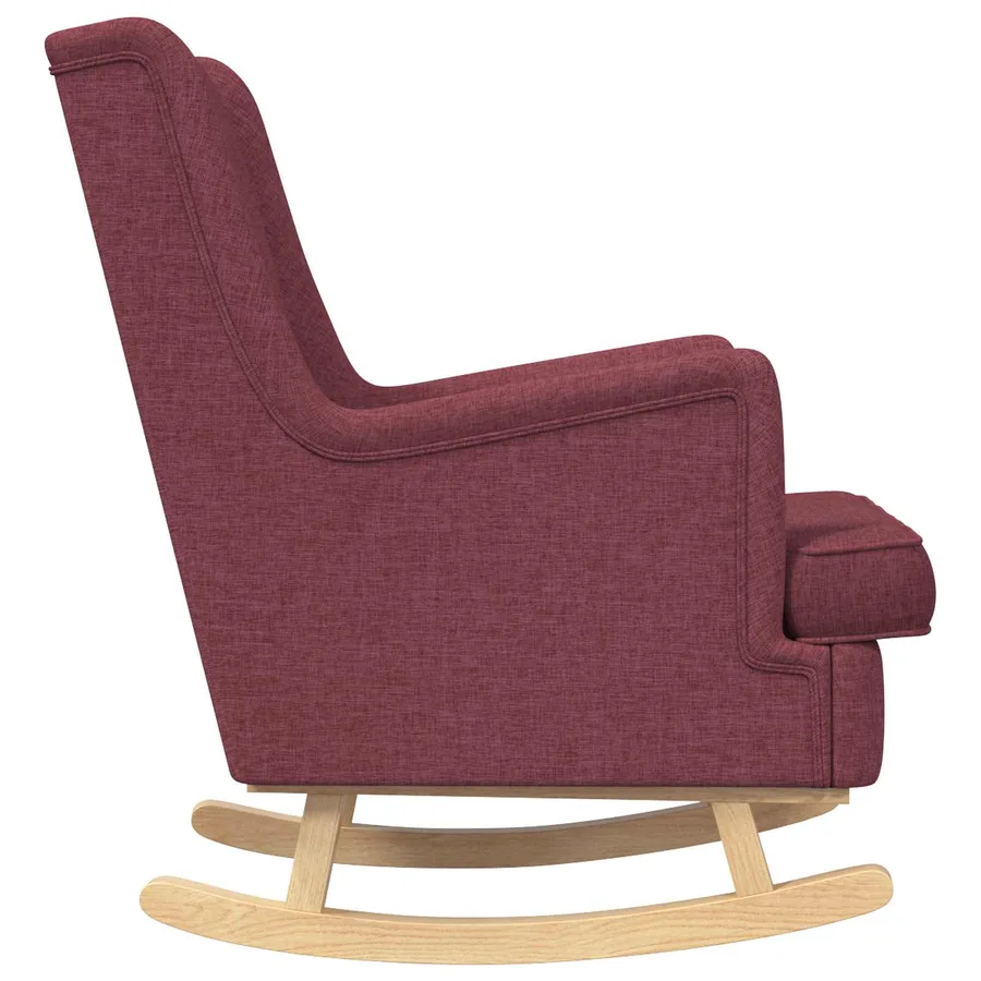 Chaise à bascule Bordeaux 62 x 80 x 85 cm tissu - 5