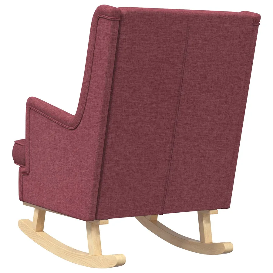 Chaise à bascule Bordeaux 62 x 80 x 85 cm tissu - 6