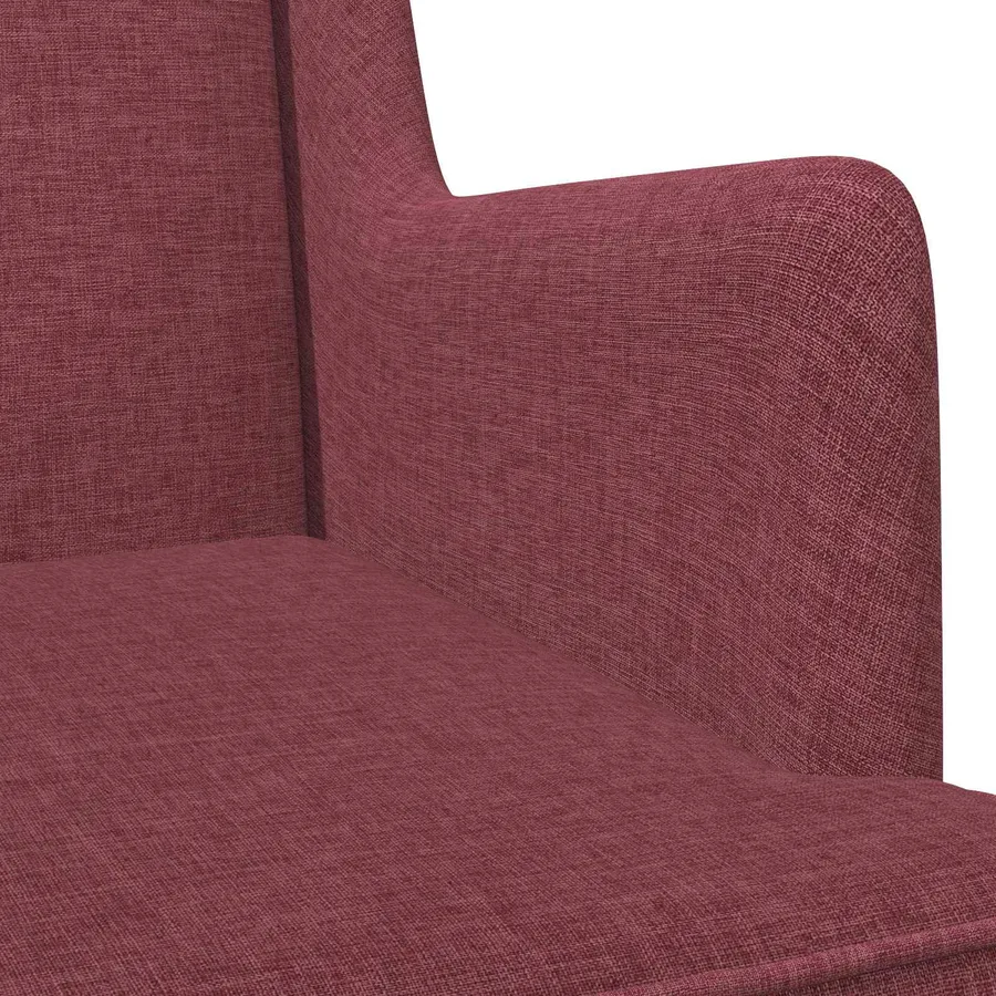 Chaise à bascule Bordeaux 62 x 80 x 85 cm tissu - 7