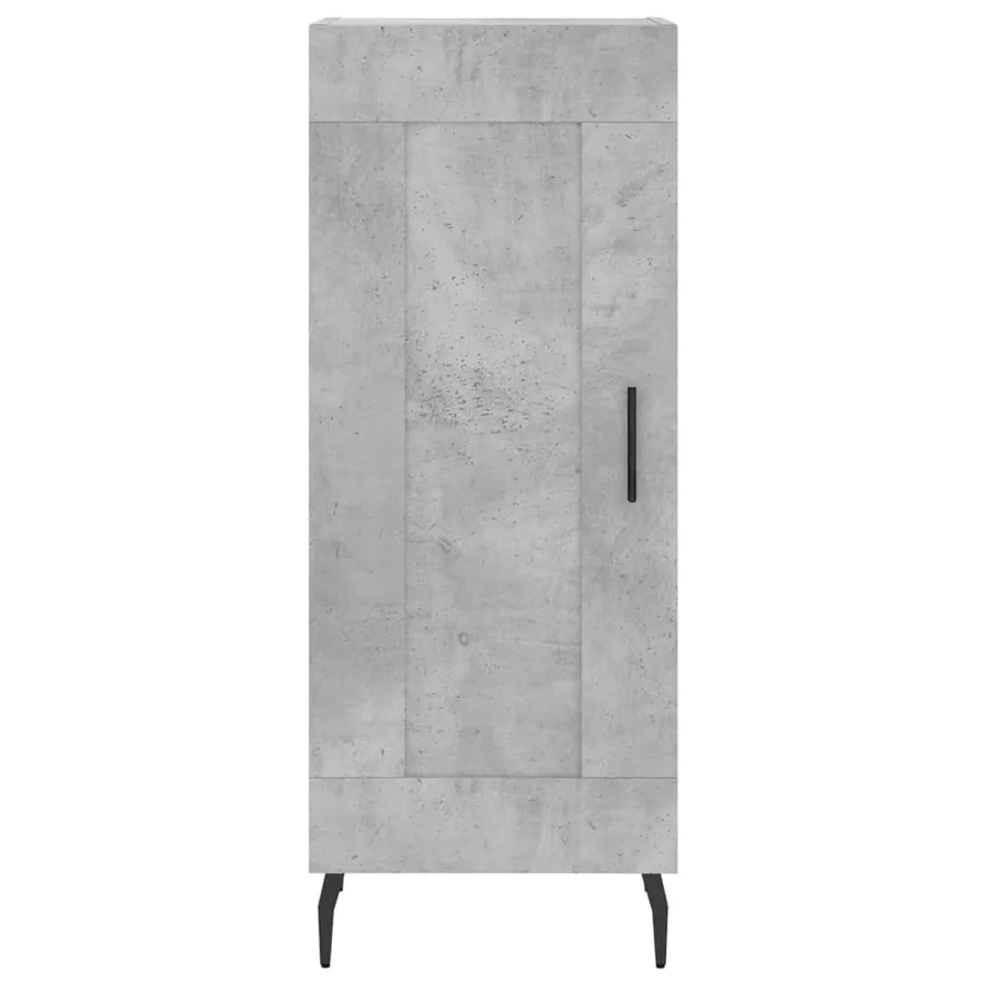 Buffet haut Gris béton 34,5x34x180 cm Bois d'ingénierie - 8