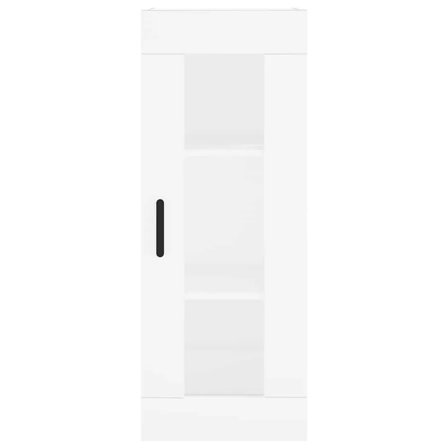 Buffet haut Blanc 34,5x34x180 cm Bois d'ingénierie - 8