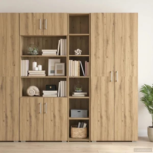 Haut Armoire Chêne artisanal 30 x 41 x 185 cm Bois d'ingénierie
