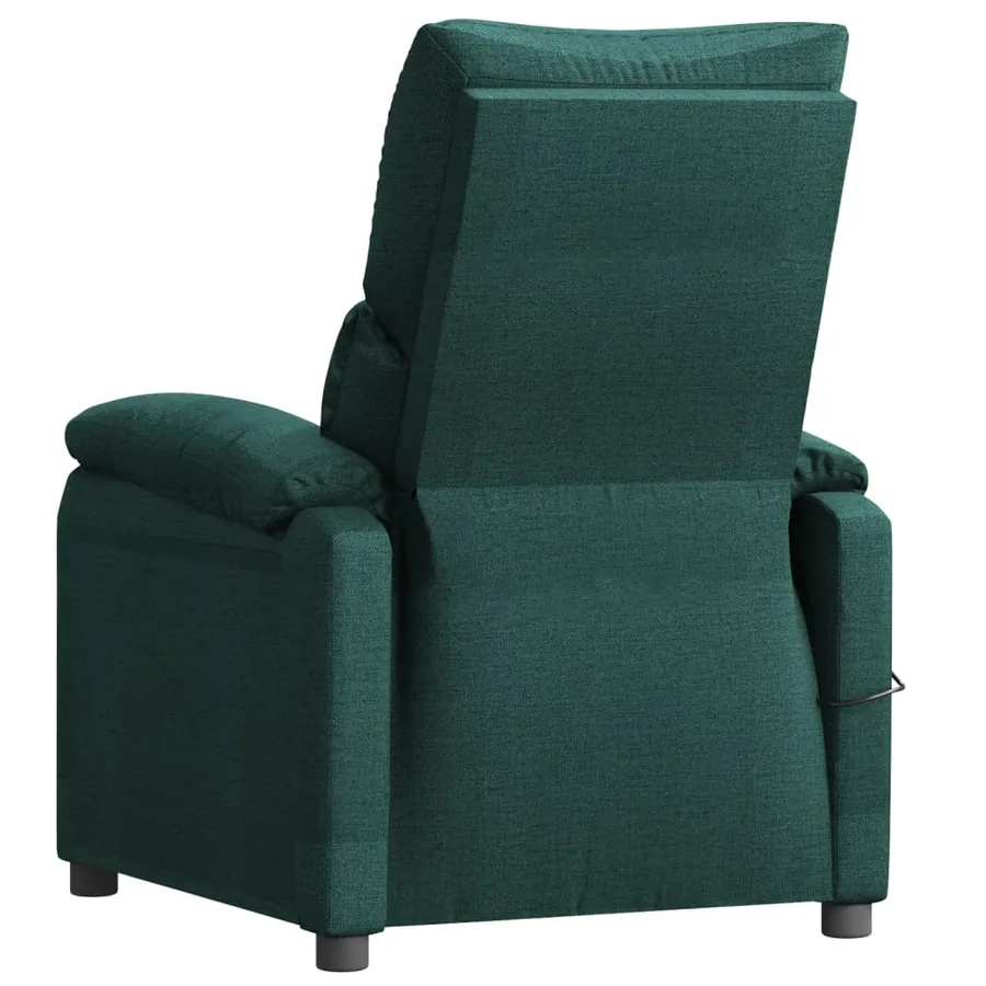 Fauteuil inclinable électrique Vert foncé Tissu - 6