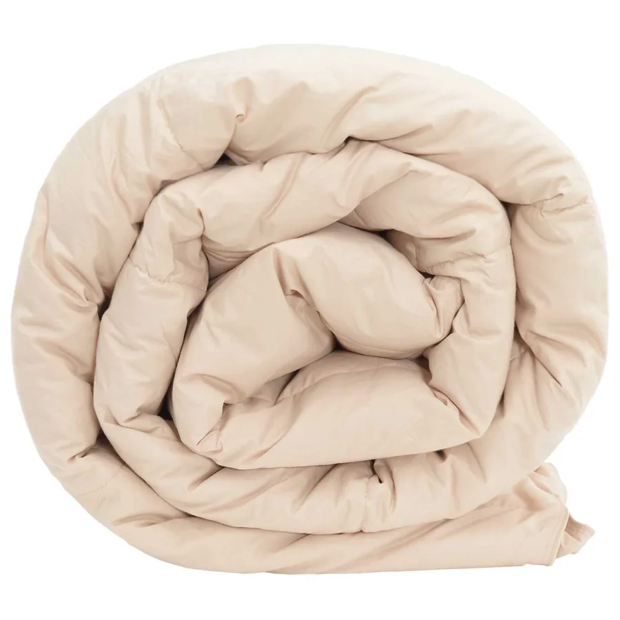 Couette d'été Beige 200 x 220 cm 100% Kapok Naturel - 5
