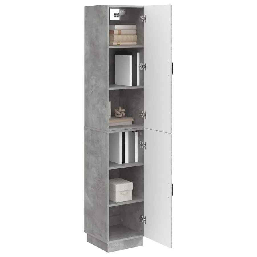 Ensemble de Meubles 2 pcs Gris béton Bois d'ingénierie - 3