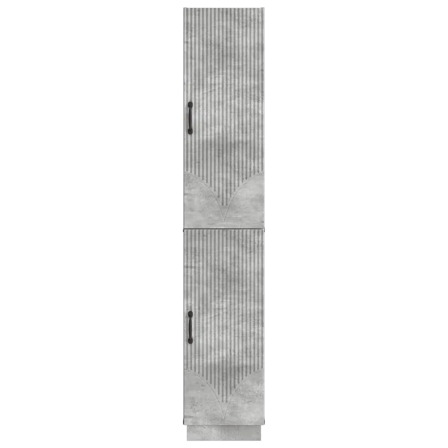 Ensemble de Meubles 2 pcs Gris béton Bois d'ingénierie - 5