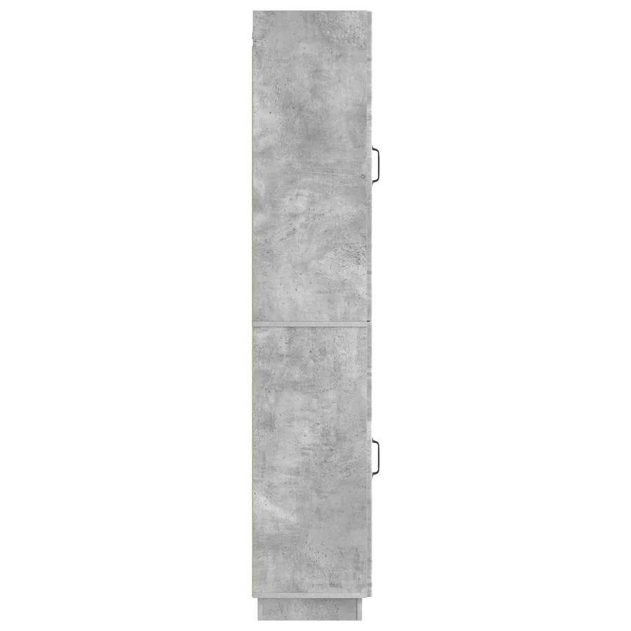 Ensemble de Meubles 2 pcs Gris béton Bois d'ingénierie - 6